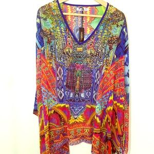 BOHO Sheer Caftan Coverup